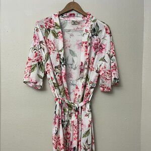 Show Me Your Mumu Pink Floral Brie Rose Robe